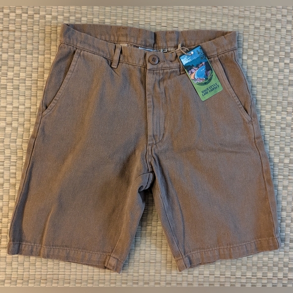 NWT Jungmaven Gaviota Shorts Hemp Blend Coyote Brown Men's Size XS Made in USA